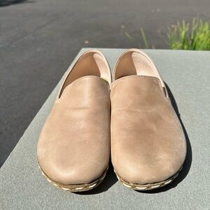 Leather Grounding Slip-On Shoes